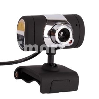 8MP USB HD Mini LCD PC Webcam Web Camera with Clip Black